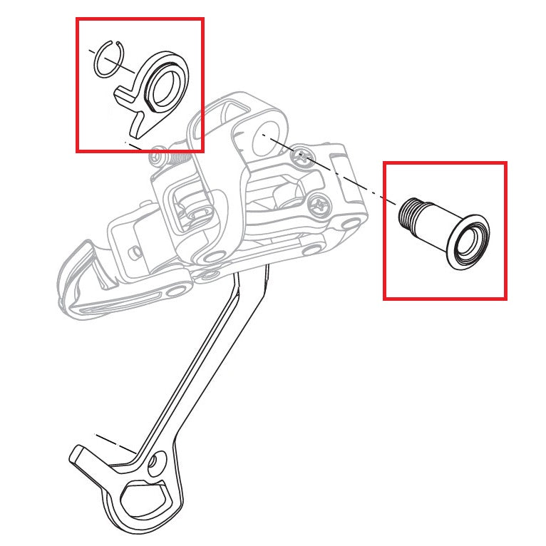 Kit Vis de Fixation de Dérailleur SRAM X7/X9/DUAL DRIVE 3x9V 2004-2006