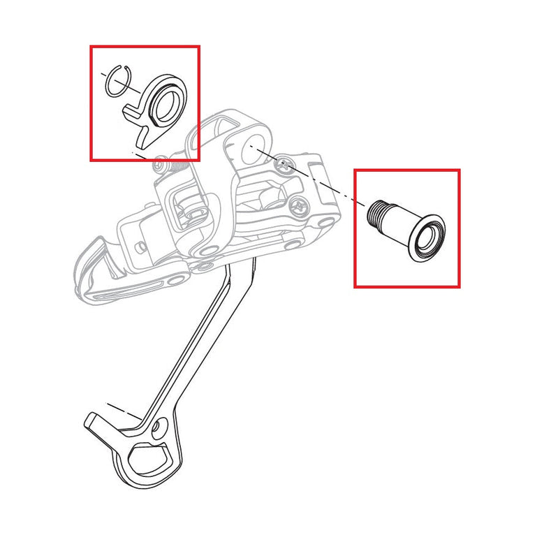 Kit Vis de Fixation de Dérailleur SRAM X7/X9/DUAL DRIVE 3x9V 2004-2006