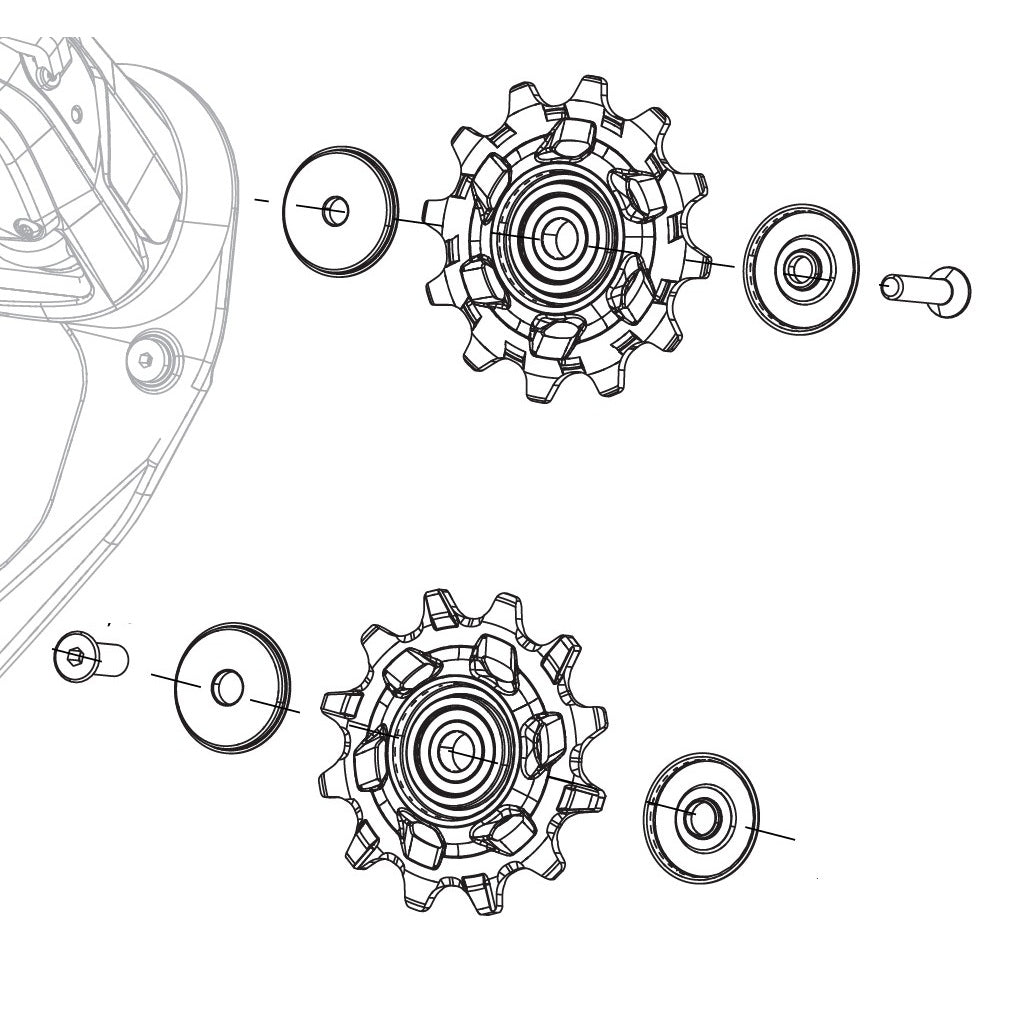 Galets de Dérailleur Céramique 12V SRAM RED AXS X-Sync