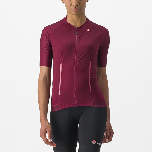 Maillot CASTELLI ENDURANCE W Femme Manches Courtes Bordeaux