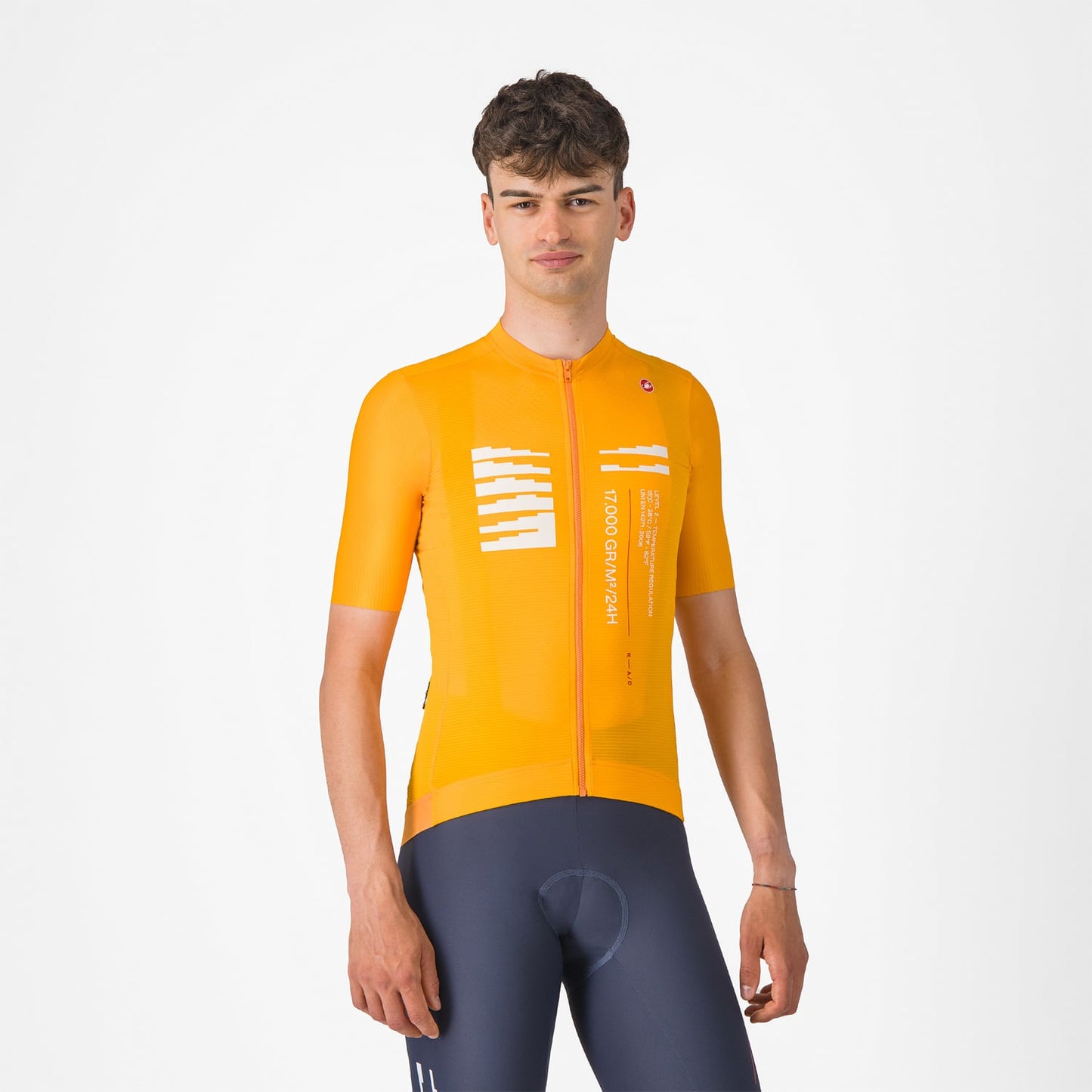 Maillot CASTELLI ESPRESSO R--A/D Manches Courtes Orange