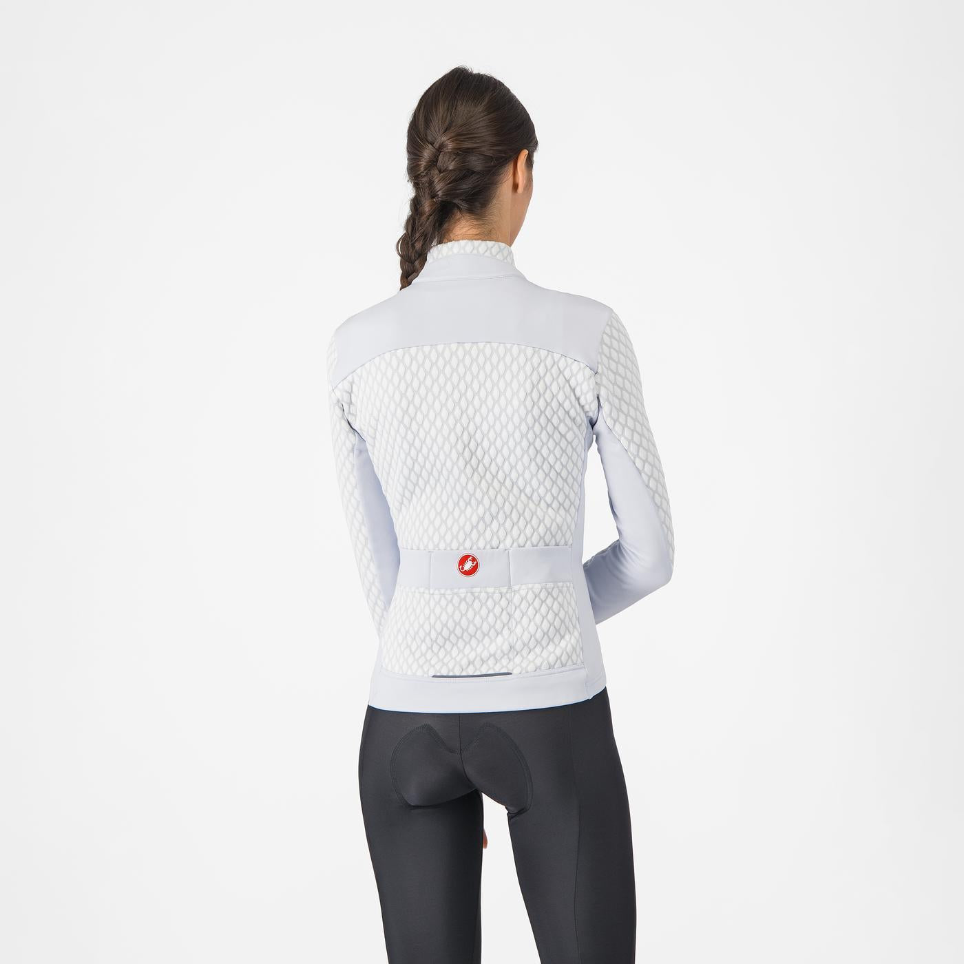 Maillot CASTELLI SFIDA 2 Femme Manches Longues Gris Clair