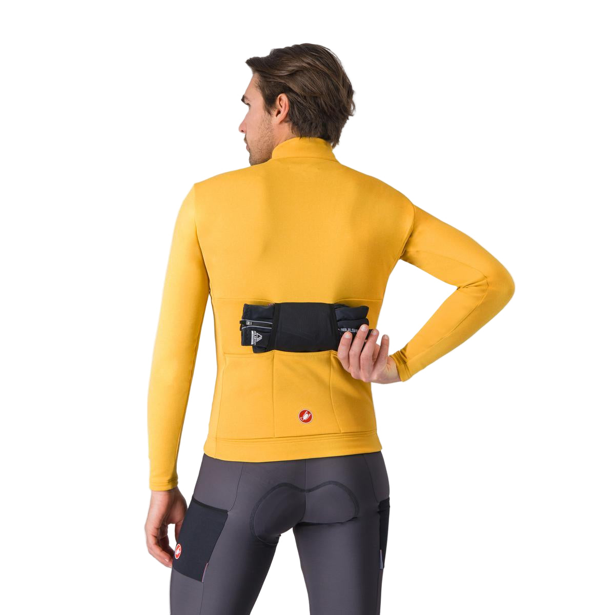 Maillot CASTELLI UNLIMITED TRAIL 2 Manches Longues Jaune/Gris