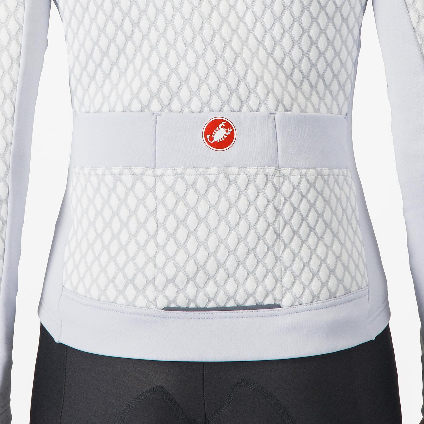 Maillot CASTELLI SFIDA 2 Femme Manches Longues Gris Clair