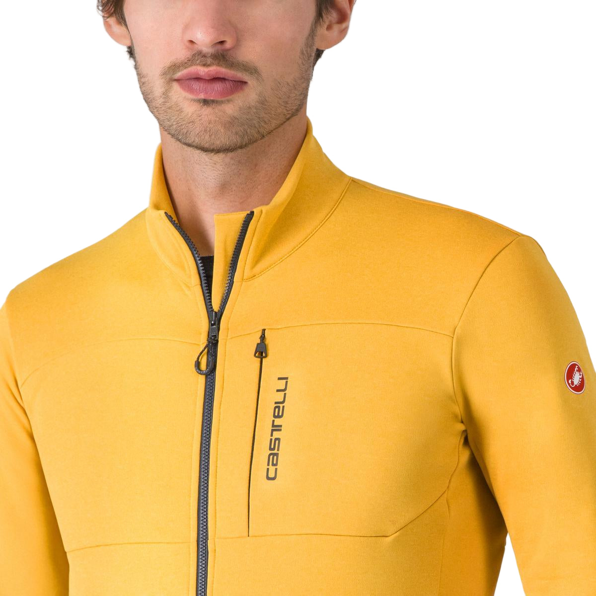Maillot CASTELLI UNLIMITED TRAIL 2 Manches Longues Jaune/Gris