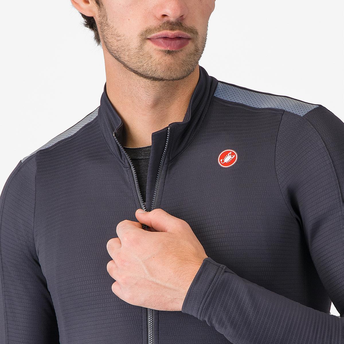 Maillot CASTELLI PURO 4 Manches Longues Gris