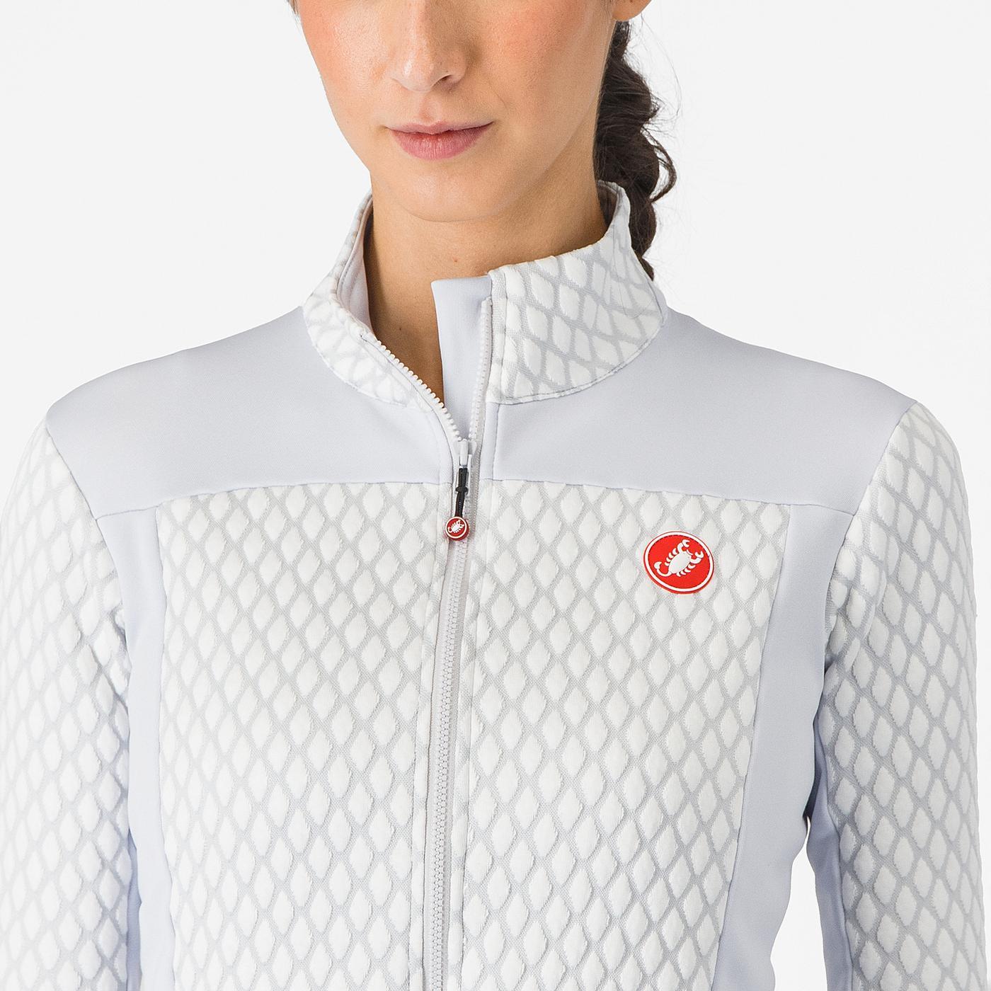 Maillot CASTELLI SFIDA 2 Femme Manches Longues Gris Clair