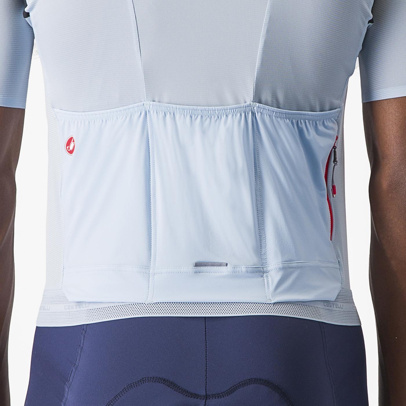 Maillot CASTELLI SUPERLEGGERA 3 Manches Courtes Bleu