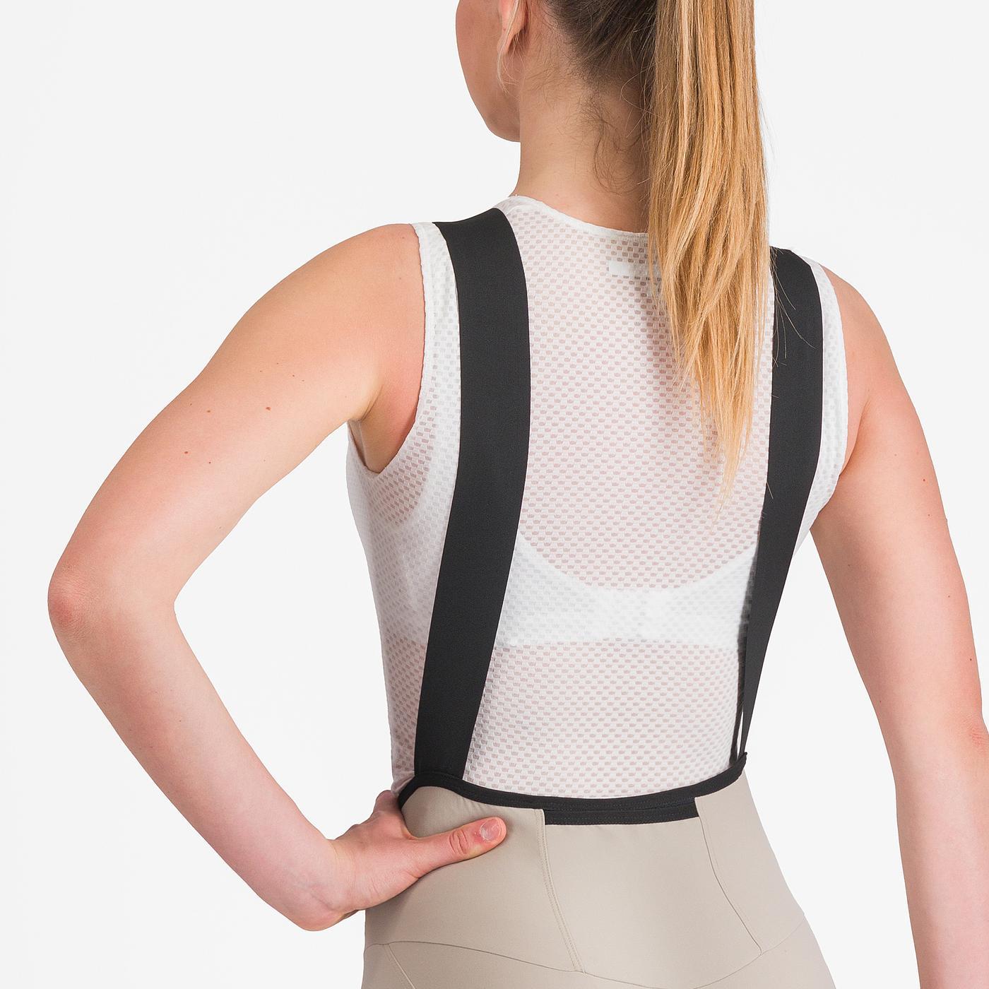Cuissard Court à Bretelles CASTELLI ESPRESSO W DT Femme Beige