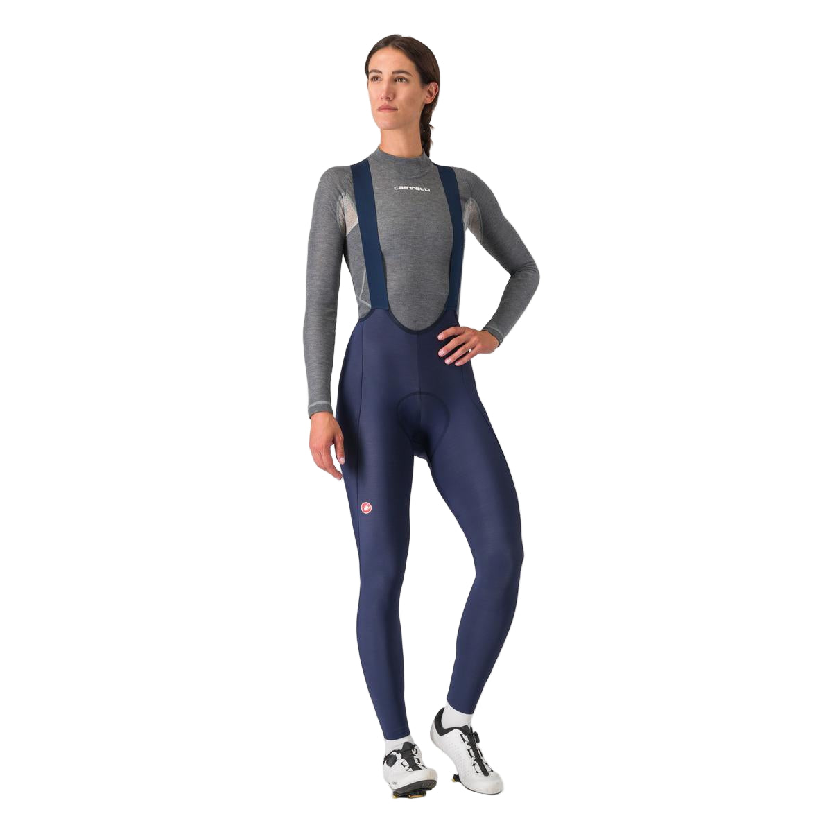 Cuissard long à Bretelles CASTELLI ESPRESSO W DT Femme Bleu