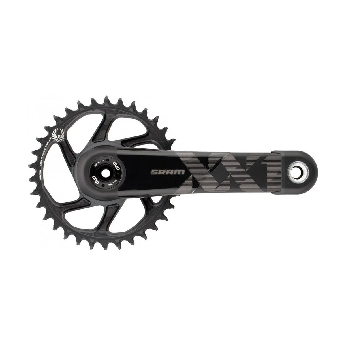 Pédalier Mono 12V SRAM XX1 EAGLE DUB Standard FAT 4 86.5mm Noir