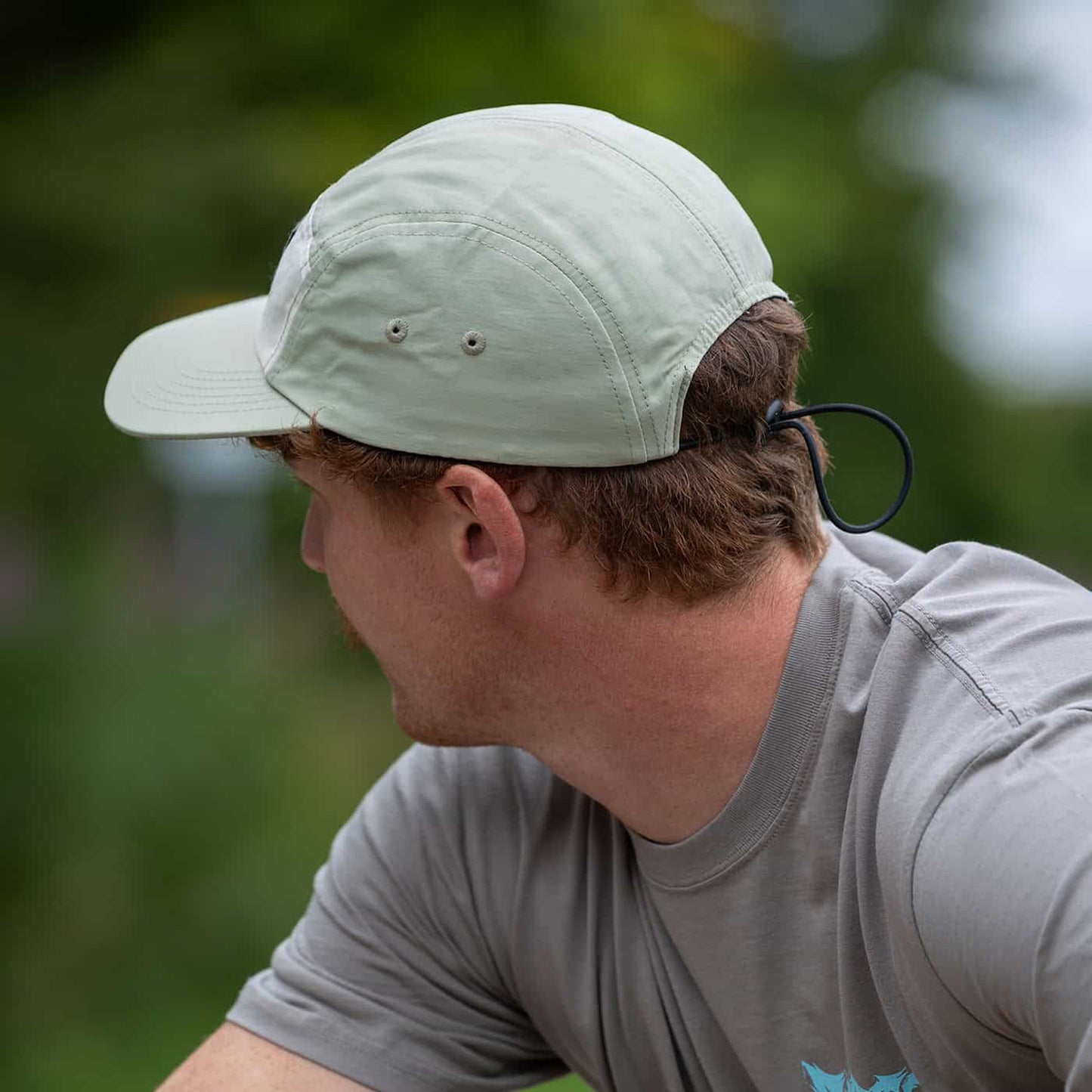 Casquette BURGTEC COURIER FIVE PANEL Crème Pistache