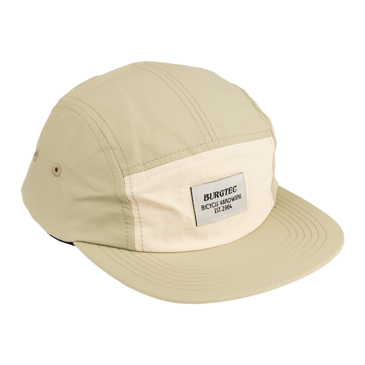 Casquette BURGTEC COURIER FIVE PANEL Crème Pistache
