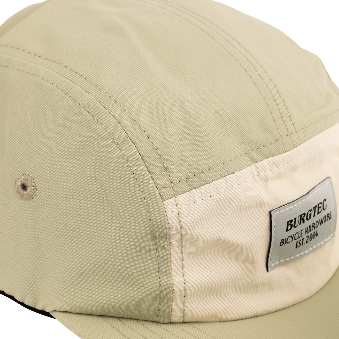 Casquette BURGTEC COURIER FIVE PANEL Crème Pistache