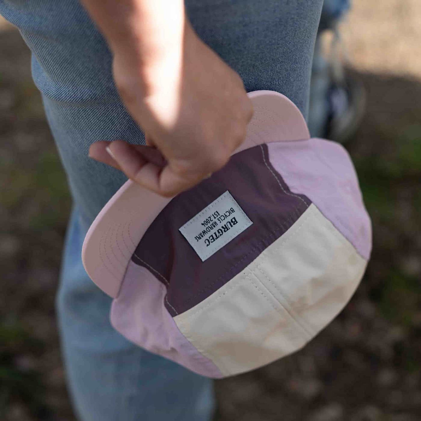 Casquette BURGTEC COURIER FIVE PANEL Limonade Rose