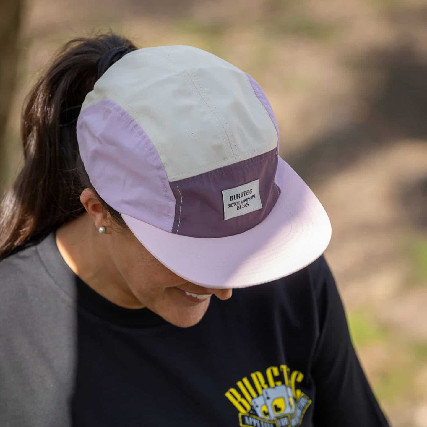 Casquette BURGTEC COURIER FIVE PANEL Limonade Rose