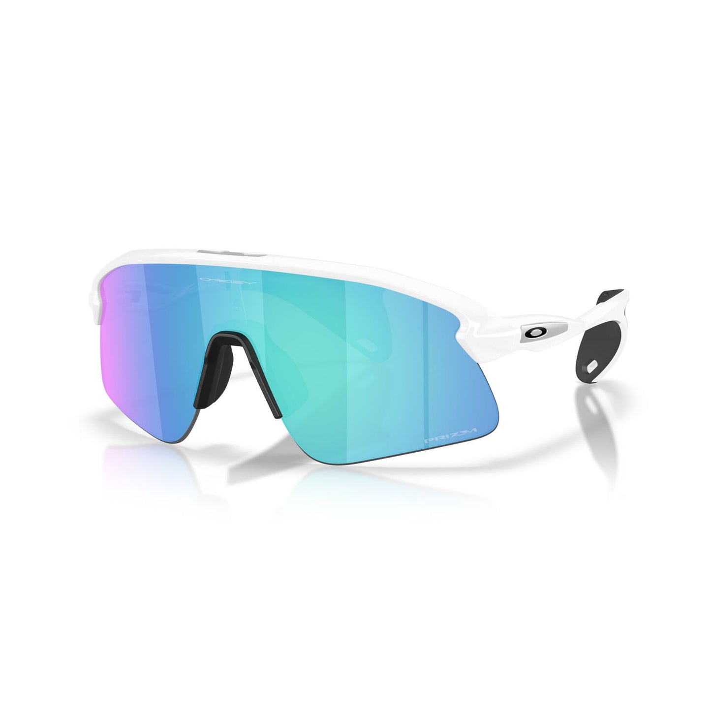 Lunettes OAKLEY STUNT DEVIL Blanc Matt Prizm Saphire