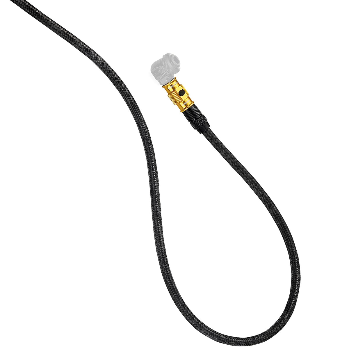 Durite LEZYNE Nylon Tressée ABS Flip Thread Chuck + Raccords Pompe à Pied