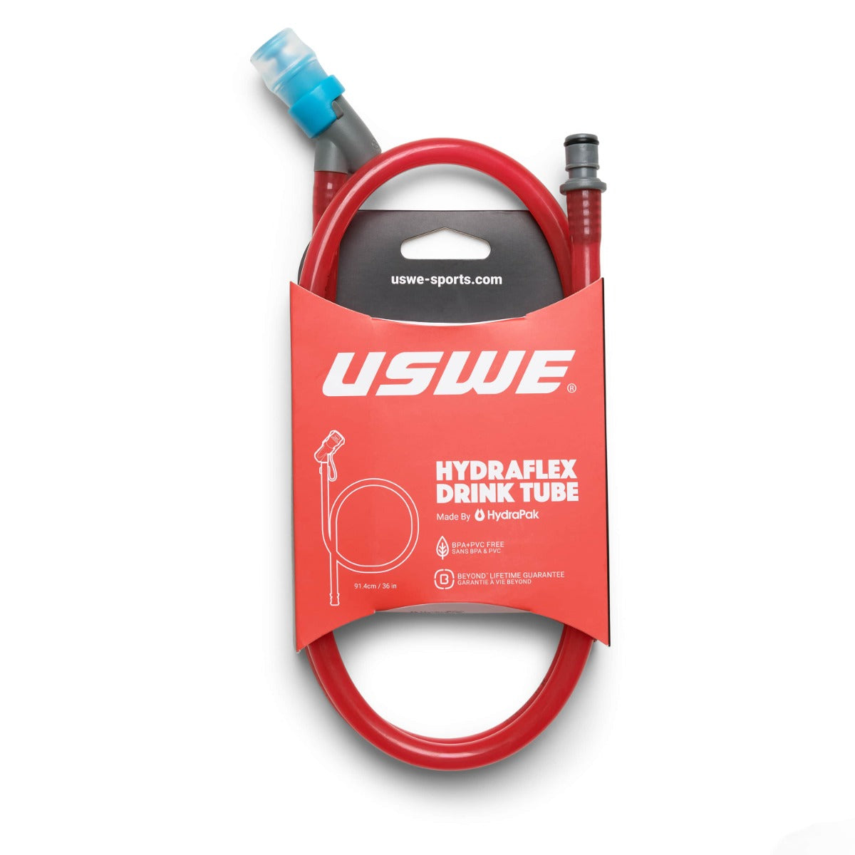 Kit Valve et Tuyau de Poche à Eau USWE HYDRAFLEX Rouge