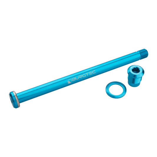 Axe de Roue Arrière BURGTEC 174mm pour Cadre Yeti Turquoise