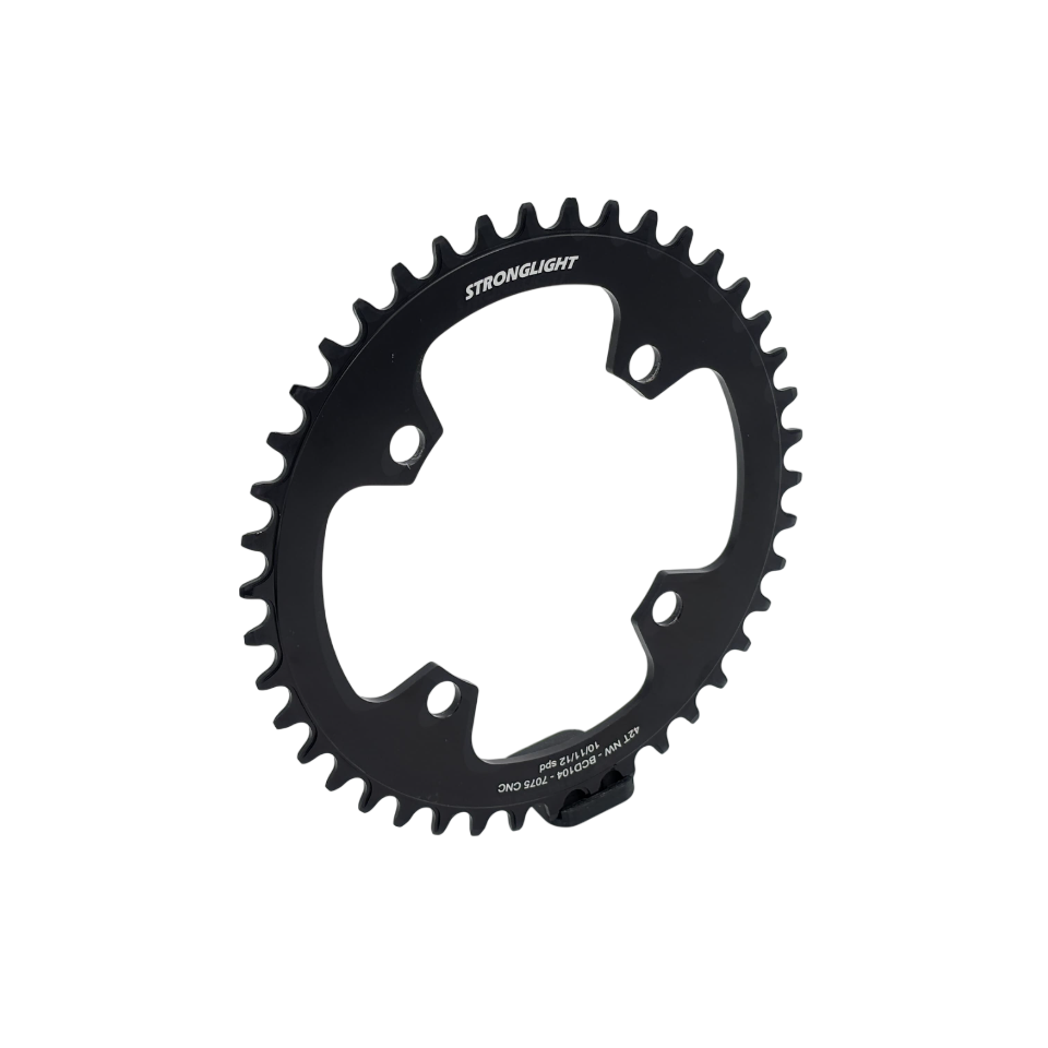 Plateau Mono 11/12V STRONGLIGHT 4 Trous 104mm Alu 7075
