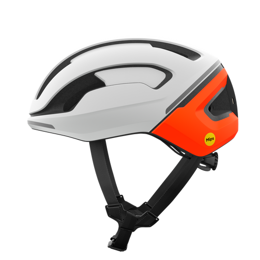 Casque Route POC OMNE BEACON MIPS Blanc/Orange Matt