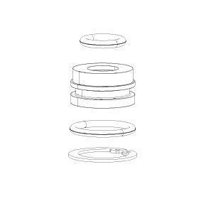 Ensemble Tête d'Étanchéité DUAL POSITION AIR ROCKSHOX pour Fourche REVELATION 2011 #11.4015.505.010