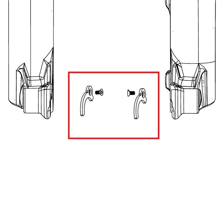 Adaptateurs de Moyeu ROCKSHOX ENDCAP 31>21mm PIKE C1/LYRIK D1/ZEB A2 FLIGHT ATTENDANT (2023+)