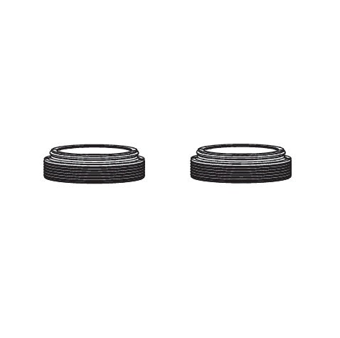 Kit Joints Externes ROCKSHOX 38mm Non Épaulés (x20) pour Fourche ZEB A1+ (2021)/DOMAIN B1+ (2022+) Noir #11.4018.121.000