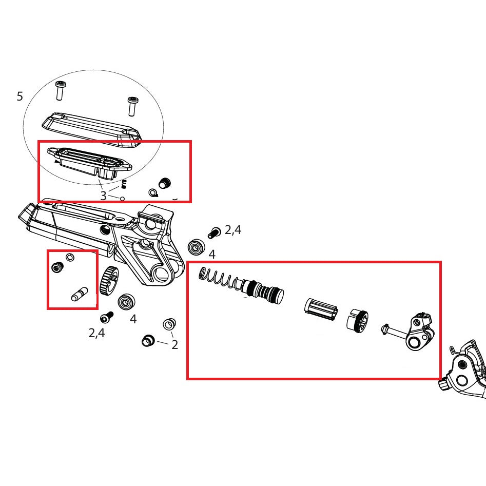 Kit de Pièces Interne Levier SRAM CODE ULTIMATE/SILVER STEALTH C1