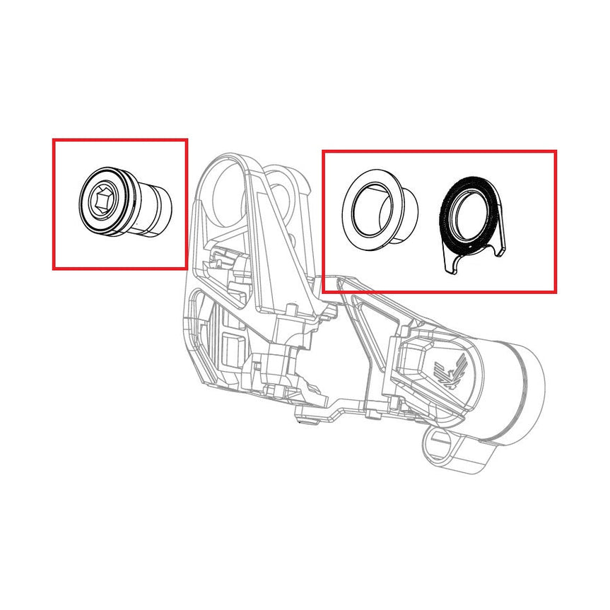 Kit Vis de Fixation de Dérailleur SRAM X0 T-TYPE EAGLE AXS