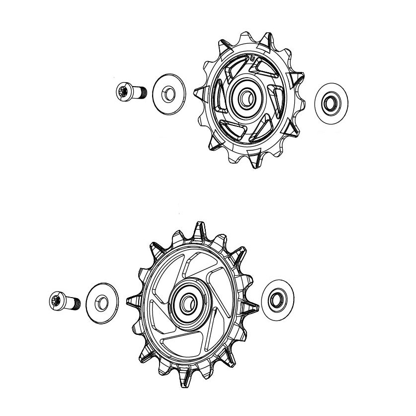 Galets de Dérailleur Arrière 12V SRAM XX-SL T-TYPE EAGLE AXS / RED XPLR E1