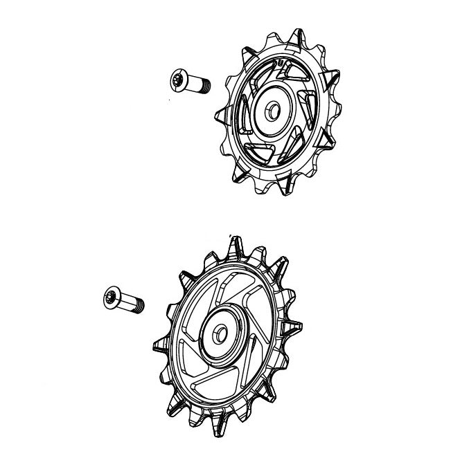 Galets de Dérailleur Arrière 12V SRAM X0/GX T-TYPE EAGLE AXS / RIVAL XPLR E1