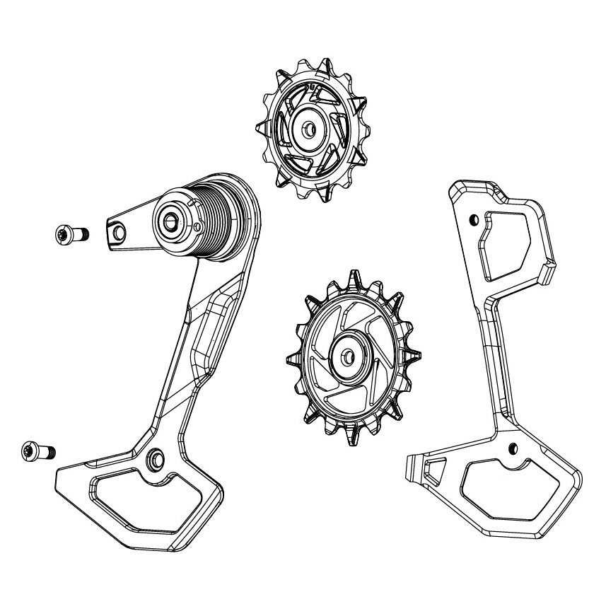 Chape + Galets SRAM XX-SL T-TYPE EAGLE AXS