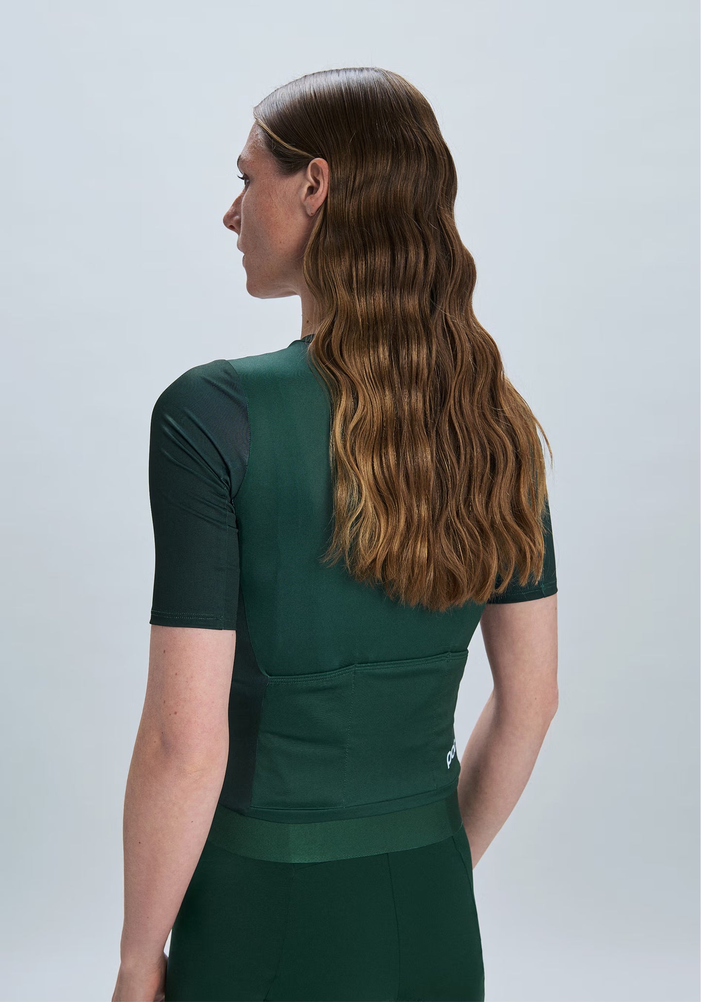 Maillot POC CADENCE Femme Manches Courtes Vert