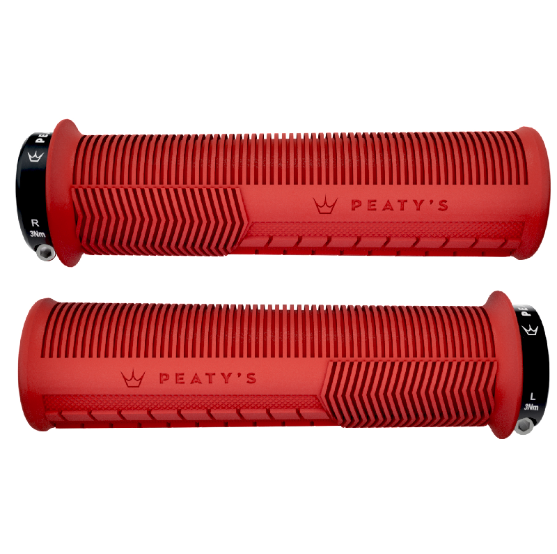 Poignées de VTT WAG Pro lock-on rouge 135 mm - Partie cycle vélo sur La Poignées de VTT WAG Pro lock-on rouge 135 mm - Partie cycle vélo sur La