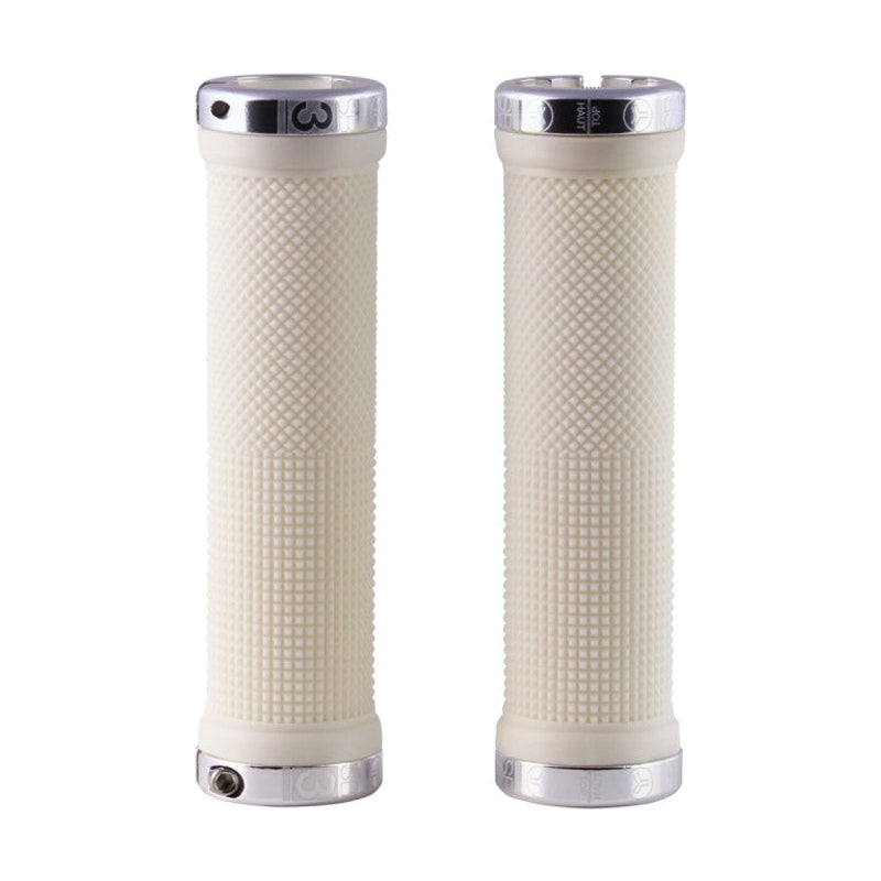 Grips SB3 KHEOPS Lock-On 129 mm Blanc/Chrome