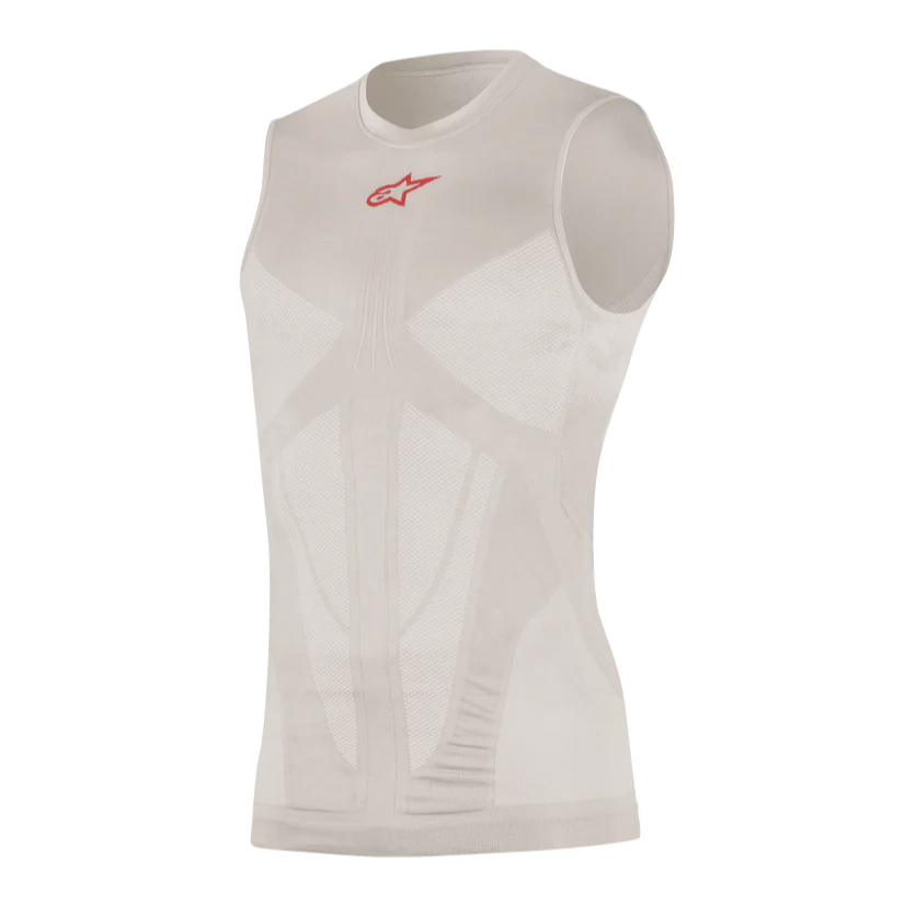 Sous-Vêtement ALPINESTARS TECH TANK SUMMER Sans Manches Gris/Rouge