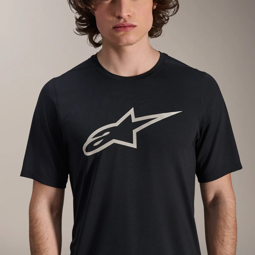 Maillot ALPINESTARS A-DURA ASTAR Manches Courtes Noir