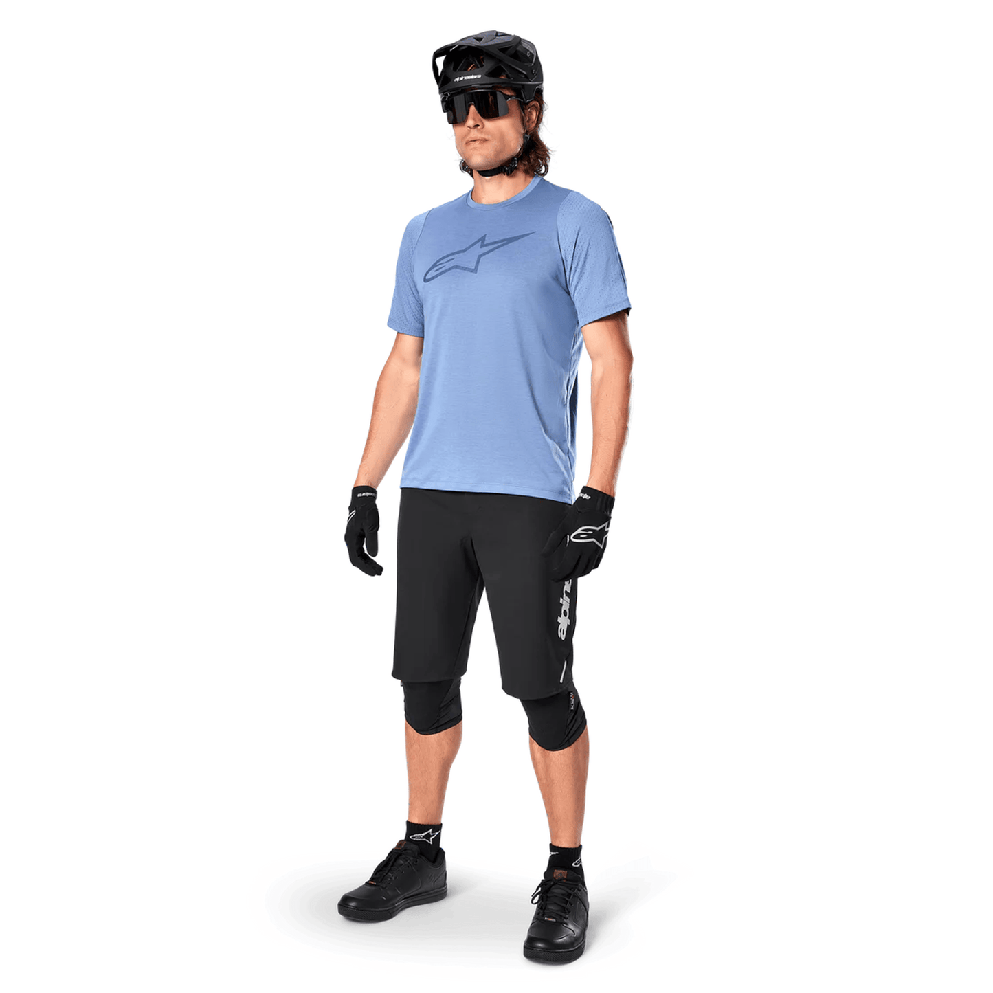 Maillot ALPINESTARS A-DURA ASTAR Manches Courtes Bleu