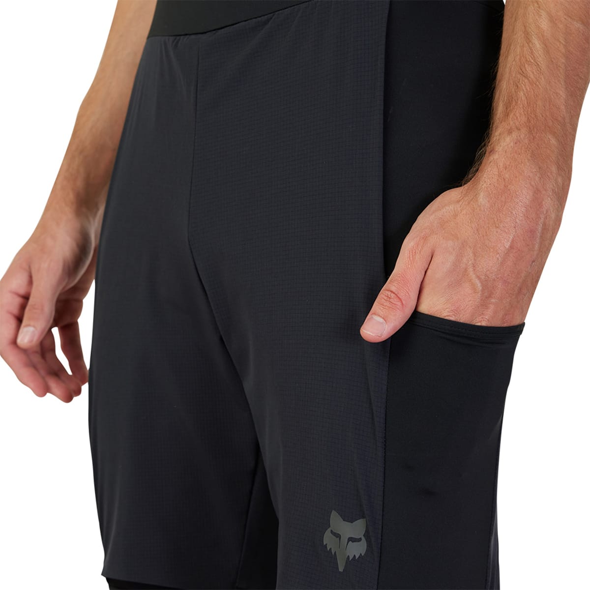 Cuissard-Short à Bretelles FOX FLEXAIR ASCENT CARGO Noir