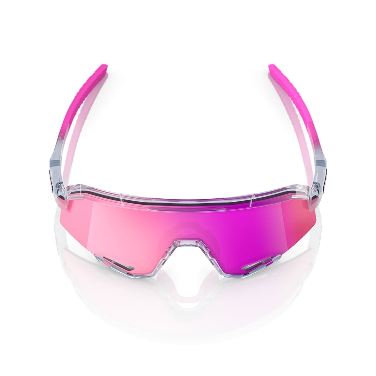 Lunettes 100% SLENDALE POLISHED Translucide Mirror Violet