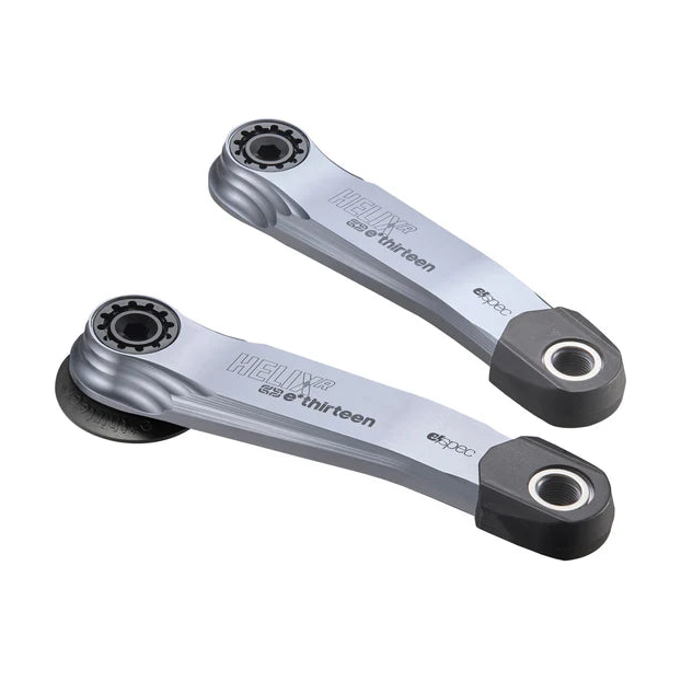 Manivelles VAE E.THIRTEEN E-SPEC HELIX RACE ALLOY pour Bosch CX Gen4/5 / Brose S Mag Offset 26mm Argent