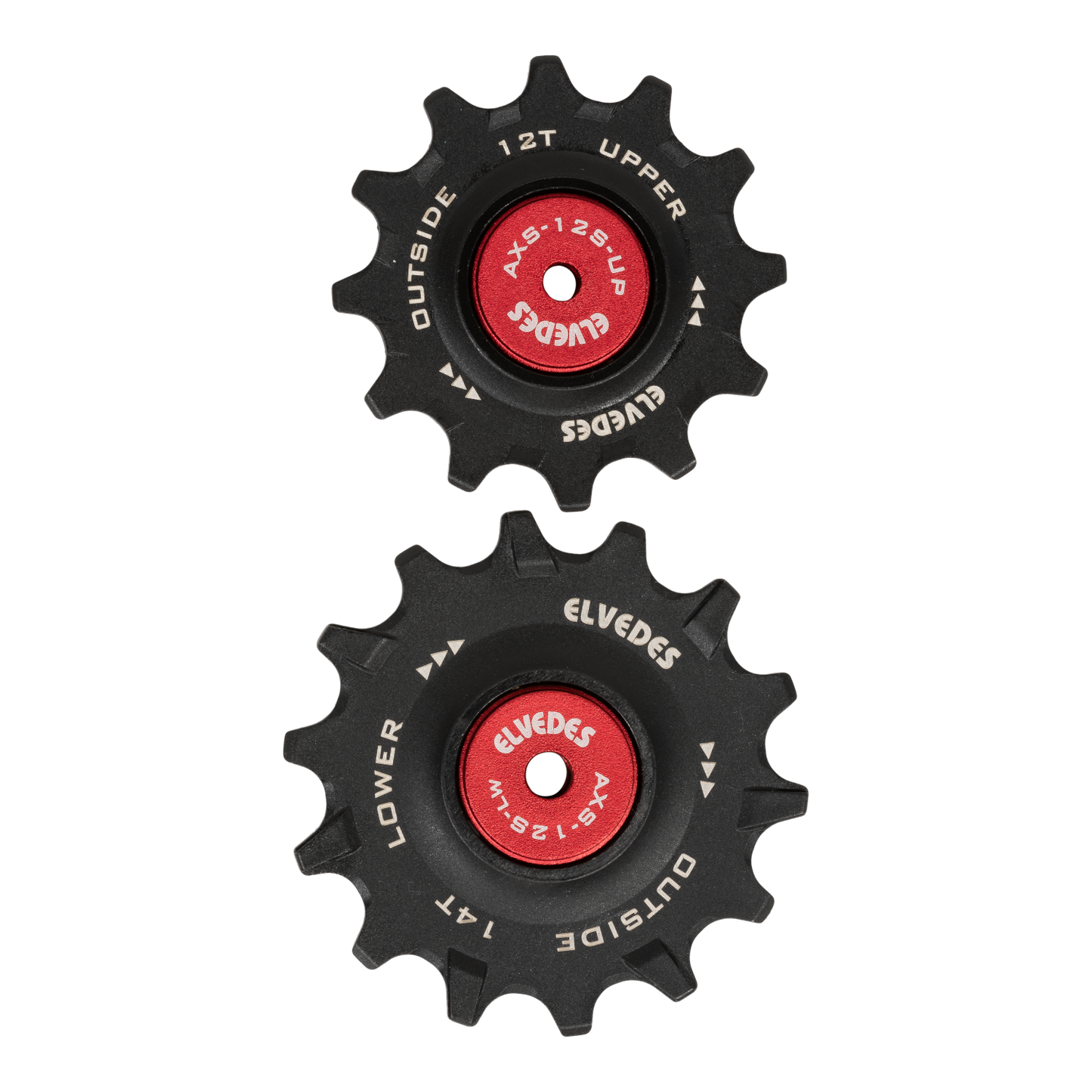 Galets de Dérailleur ELVEDES 12/14 Dents Sram Red/Force AXS 12V Roulements Céramiques NW
