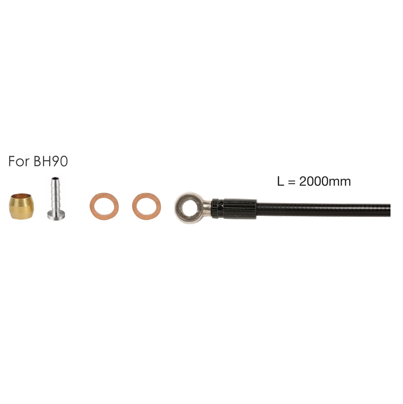 Kit Durite ELVEDES pour SHIMANO SM-BH 90 Banjo