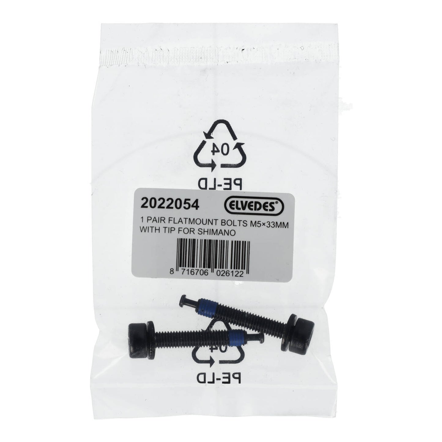 Vis de Fixation Etrier Arrière ELVEDES FM Shimano M5x33 Type C