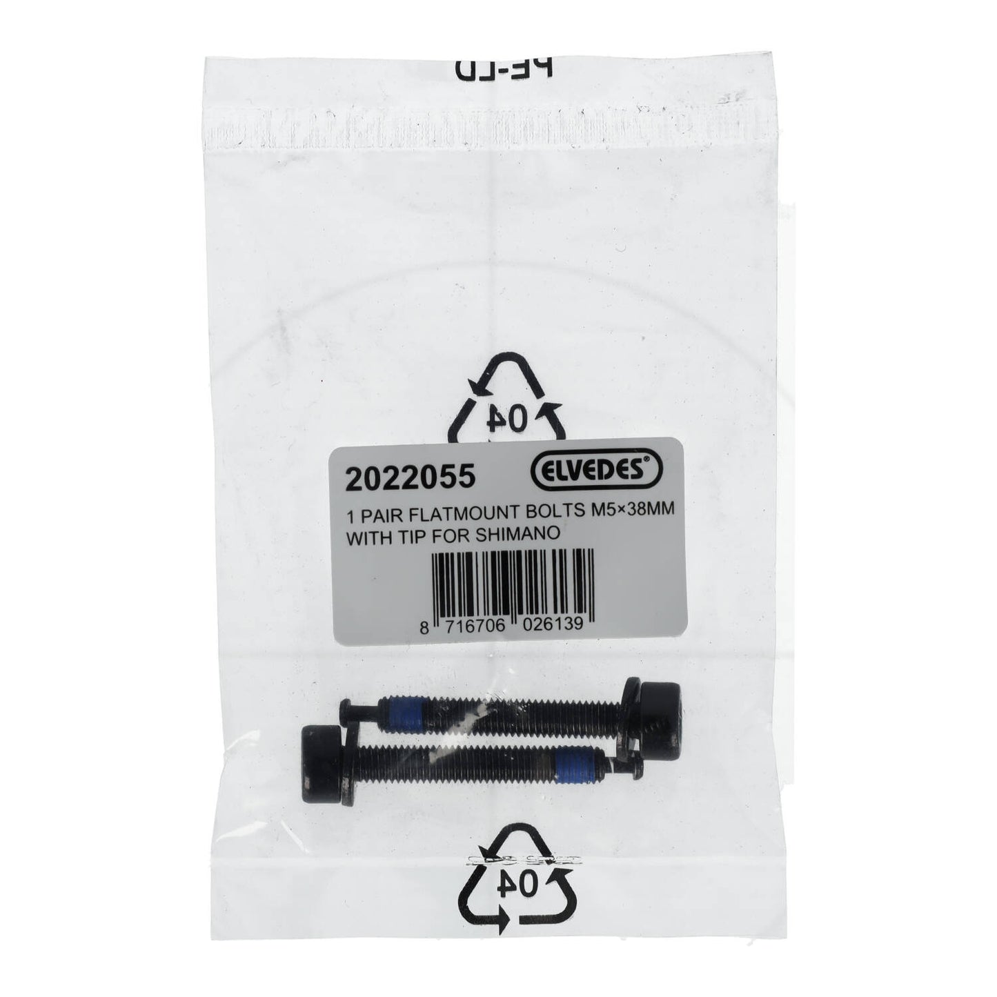 Vis de Fixation Etrier Arrière ELVEDES FM Shimano M5x38 Type C