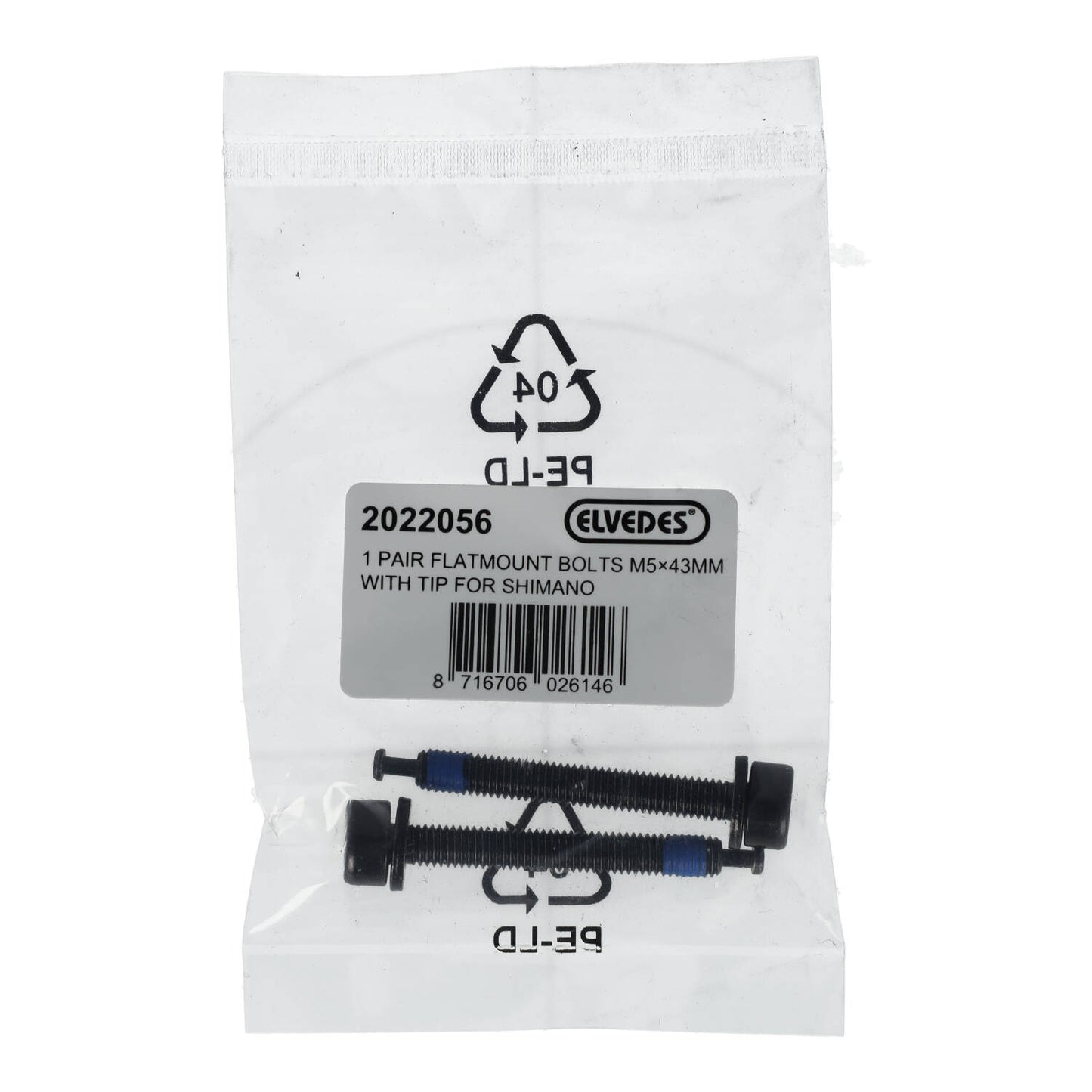 Vis de Fixation Etrier Arrière ELVEDES FM Shimano M5x43 Type C