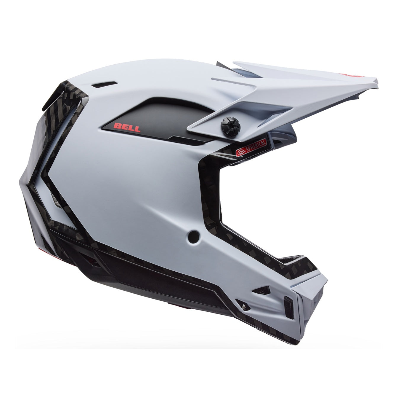 bell full face bicycle helmet Casque VTT FULL-10 SPHERICAL CARBON PEAK Blanc – Probikeshop Best Game Helmet Generator Tubie backpack Rowdy by NatureFeaturing understated Color:Hoh Hog