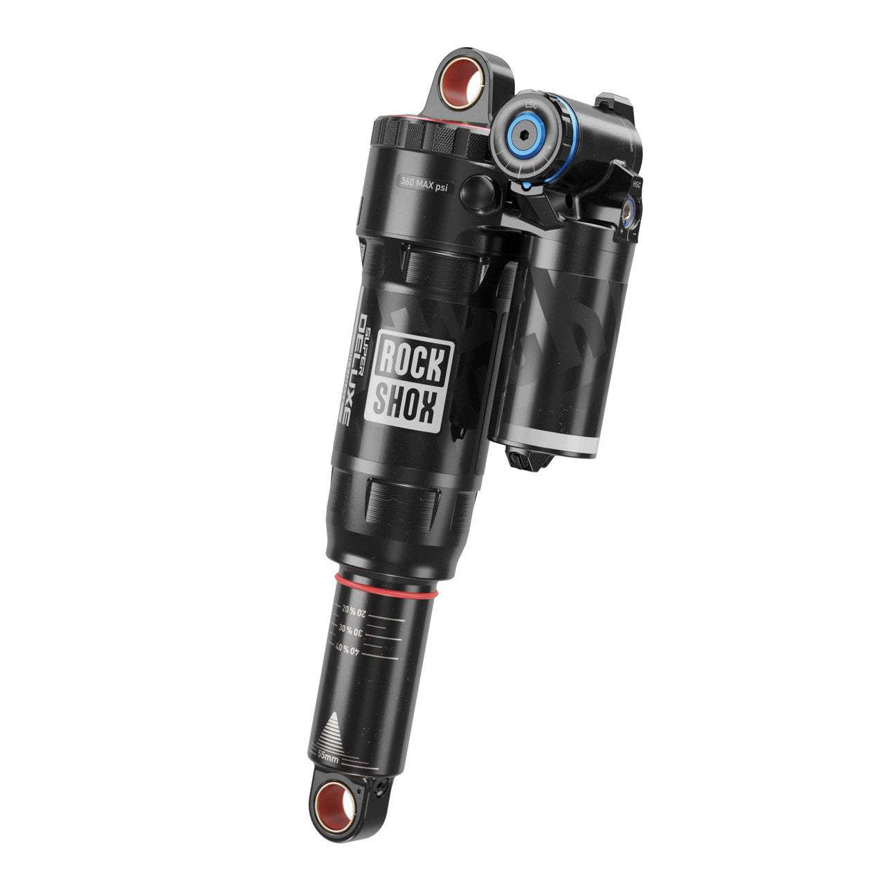 Amortisseur ROCKSHOX SUPER DELUXE ULTIMATE RC2T HBO DEBONAIR+ Linear XL sur Roulement pour Santa Cruz